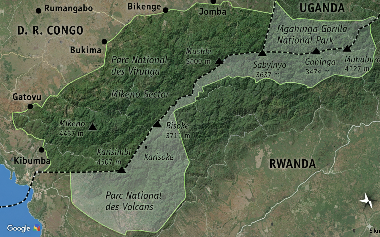 Virunga Region Map