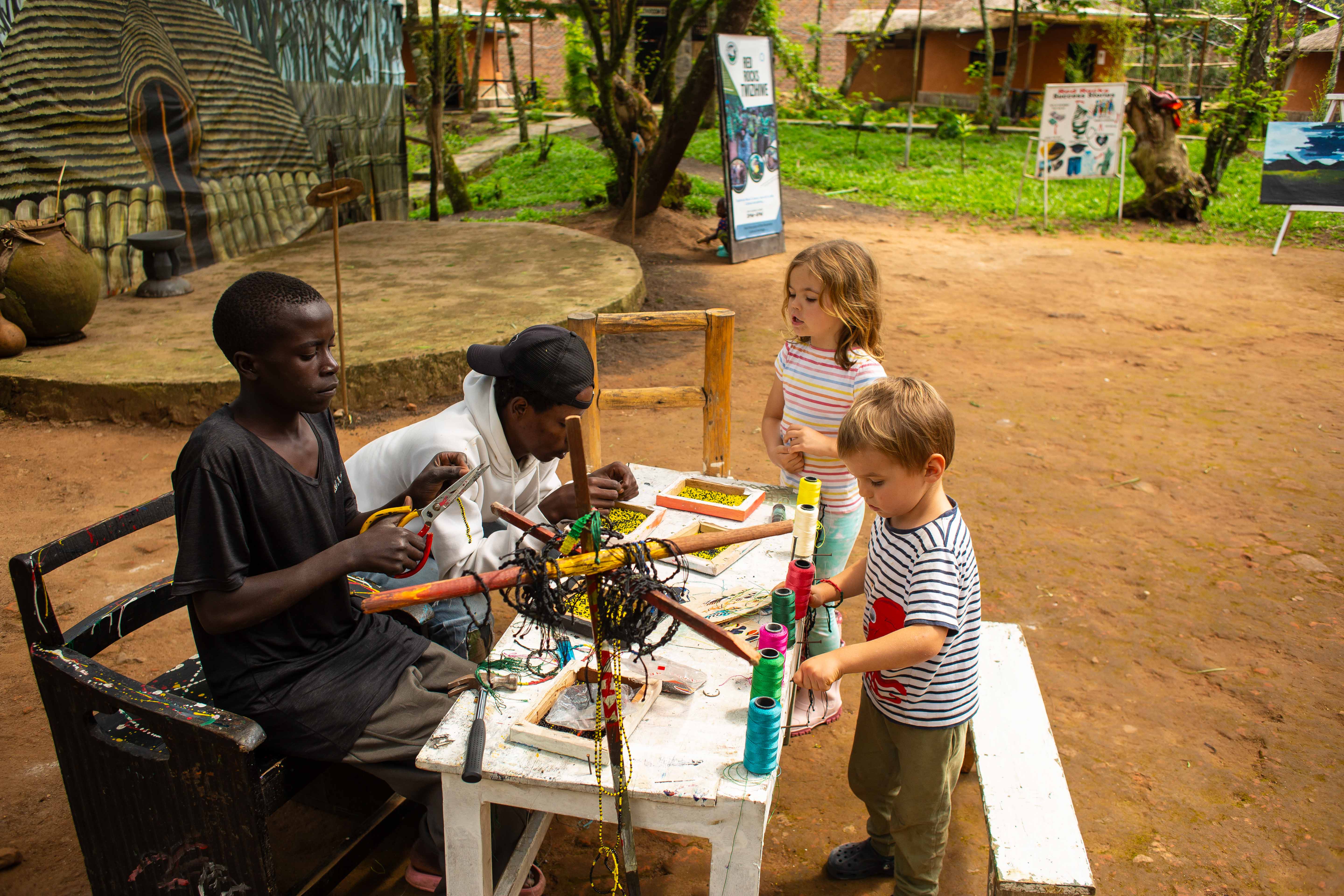 Children learning traditional dances